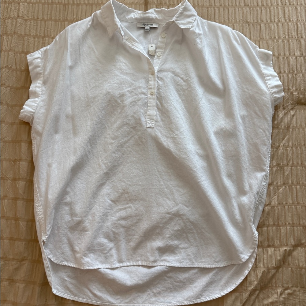 Madewell Women’s White Button-Up Women's Top